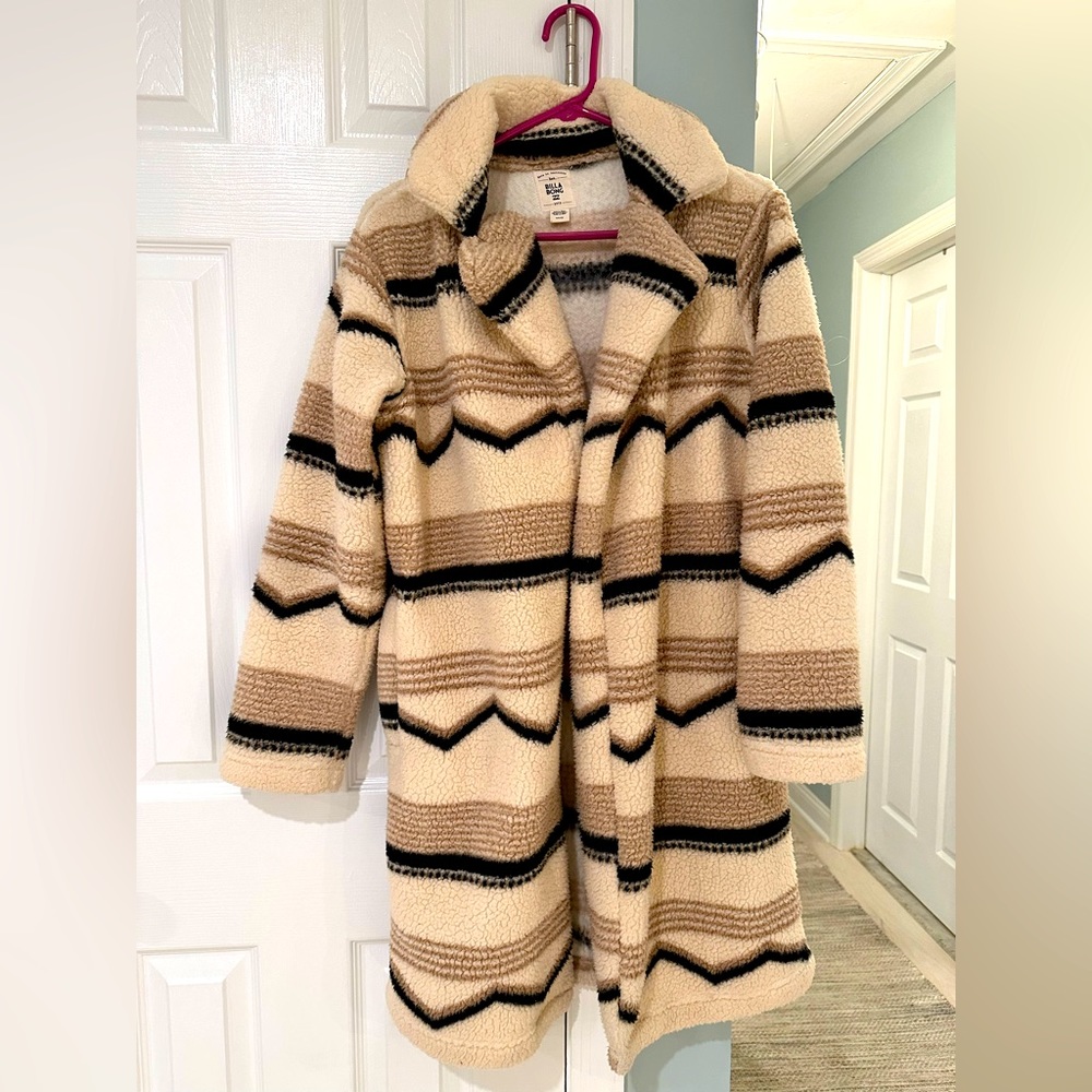 Billabong striped bear coat